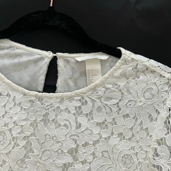 White Lace Blouse - Picture 4 of 5